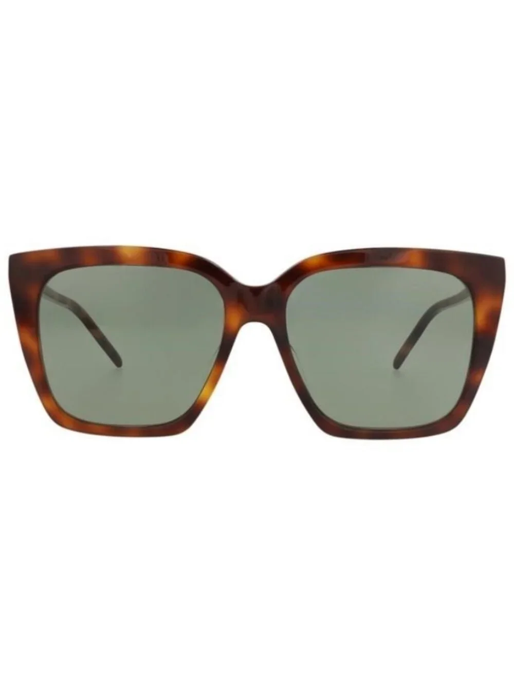 New Saint Laurent Womens Cat Eye Havana Gold Green Fashion Designer Sunglasses